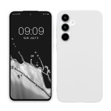 Husa Kwmobile pentru Samsung Galaxy A35, Alb, Silicon, KWM000021PB002C, Carcasa