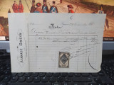 Notă cumpărare Atanase Simeon, Bucuresci 25 Octombrie 1878, timbru fiscal, 082
