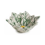 Bol Craciunita ceramica verde galbena 17 x 15 x 6 H