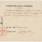 Valahia decembrie 1858 inam cu sigiliul Caimacamiei de Trei pentru decont transport catre Districtul Gorj semnat de Secretarul statului C-tin Brailoiu