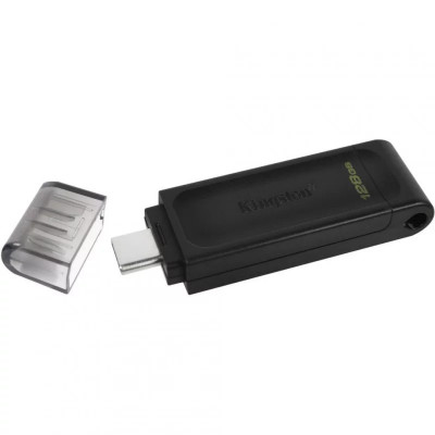 Memorie USB Type-C KINGSTON 32 GB cu capac negru DT70/32GB foto