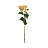 Floare decorativa artificiala, Hibiscus, Galben, 60 cm, ATU-087687, Oem