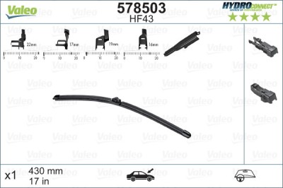 VALEO 578503 HYDROCONNECT lamela stergator foto