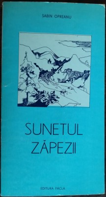 SABIN OPREANU - SUNETUL ZAPEZII (POEME) [volum de debut 1977/desene SIMONA DIMA] foto