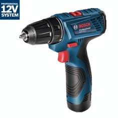 Masina de gaurit si insurubat (bormasina) pe acumulator Bosch Professional GSR 120-Li, 12 V, 1500 RPM, 14-30 Nm, 2 acumulatori 2 Ah, incarcator, valiz foto