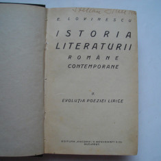 Istoria literaturii romane contemporane (vol. II) - E. Lovinescu (1927)