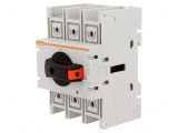 Separator-&icirc;ntrerupător Poli 3 pentru șină DIN cu șurub 100A