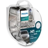 Set 2 becuri Philips H1 X-tremeVision Pro150 (+150% lumina) 12V 55W 12258XVPS2