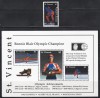 St. Vincent 1992 - Campioana olimpică Bonnie Blair, Serie + Bloc, MNH, Nestampilat