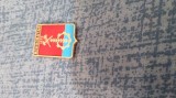 INSIGNA VINTAGE SOVIETICA DE COLECTIE =STEMA ORASULUI IASINUVATA-REGIUNEA DONETK