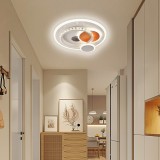 Lustra LED cu cristal HELIOX, 45W, 4 Cercuri, lumina Rece/Calda/Neutra, Alb ModernLight Concept