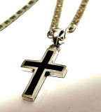 lanț tip marinăresc si cruce argint 925 Italy