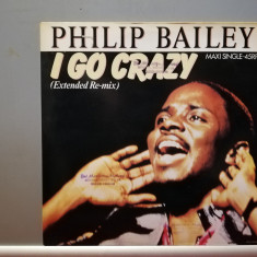 Philip Bailey – I Go Crazy (1984/CBS/Holland) - Maxi-Single/Vinil/NM+