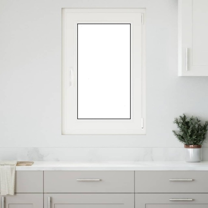 Fereastră de subsol RISOR 60x80 cm P&acirc;nz-&icirc;ntors DIN dreapta alb
