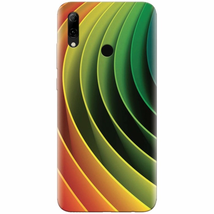 Husa silicon pentru Huawei P Smart 2019, 3D Multicolor Abstract Lines