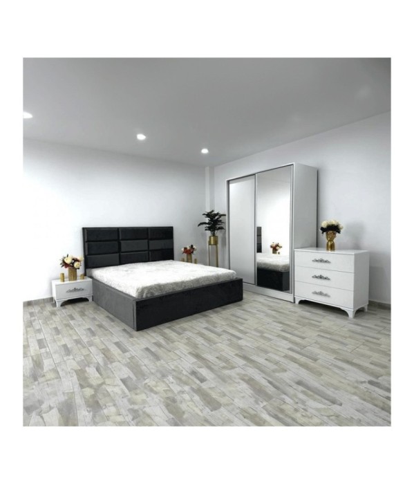 DORMITOR VEN09 GRI+COMODA