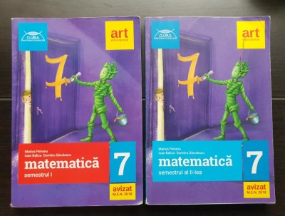 MATEMATICĂ clasa a VII-a. Clubul Matematicienilor (2 vol.: semestrul I + semestrul II) - Marius Perianu, Ioan Balica, Dumitru Săvulescu foto
