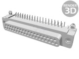 Soclu Mamă D-Sub 37 PIN 90&deg; THT UNC 4-40 AMPLIMITE