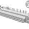 Conector soclu D-Sub 37 pini 90&deg; THT