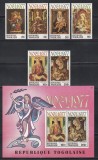 Togo 1977 - Crăciun - Tablouri &quot;Madona și Copilul&quot;, Serie + PA + Colita, SET COMPLET, MNH