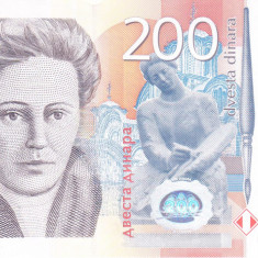 Bancnota Serbia 200 Dinara 2005 - P42 UNC