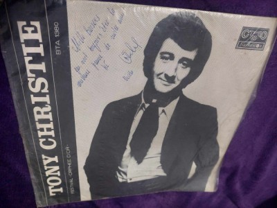Disc vinil/vinyl,Tony Christie Recital la Festivalul&amp;bdquo;Golden Orpheus &amp;lsquo;72&amp;rdquo;Semnat foto