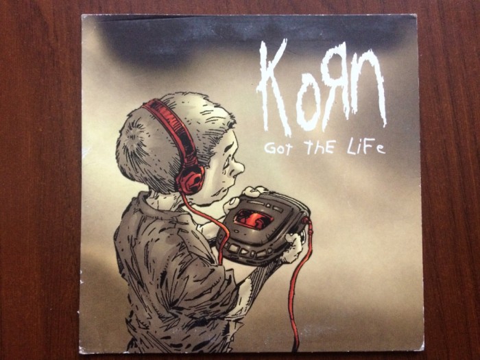 korn got the life 1998 cd single disc muzica nu metal card sleeve Epic rec. VG+