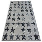 Covor Lisabona 27219/956 Stele Stea negru, 160x230 cm