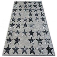 Covor Lisabona 27219/956 Stele Stea negru, 200x290 cm