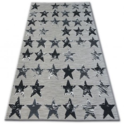 Covor Lisabona 27219/956 Stele Stea negru, 80x150 cm foto