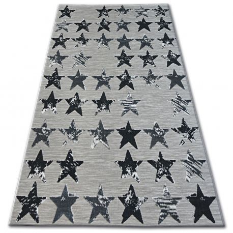 Covor Lisabona 27219/956 Stele Stea negru, 80x150 cm