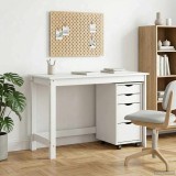 Cumpara ieftin Set birou si cabinet mobil MOSS 2 buc. Alb