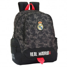 Ghiozdan-Rucsac Real Madrid negru-roz adaptabil 43cm foto