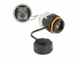 Conector de retea RJ45 STP Cat.6A la LSA pentru fir solid cu capac protectie/waterproof, Delock 86698