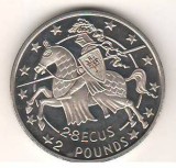 SV * GIBRALTAR TWO POUNDS = 2.8 ECU 1992 * AUNC+