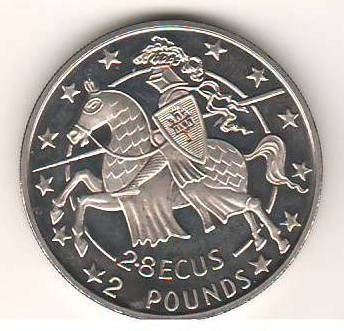 SV * GIBRALTAR TWO POUNDS = 2.8 ECU 1992 * AUNC+