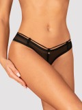 Chilot Roxelia crotchless thong Obsessive, Negru, XS/S