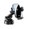 Suport telefon auto yesido cu ??ncA?rcare wireless pentru parbriz E?i bord, 15w, black