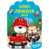 Sz&iacute;nes j&aacute;rművek - kifestő