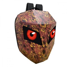 Rucsac moto Led CRELANDER, impermeabil, compartiment laptop 15.6, extensie pentru casca Visiniu