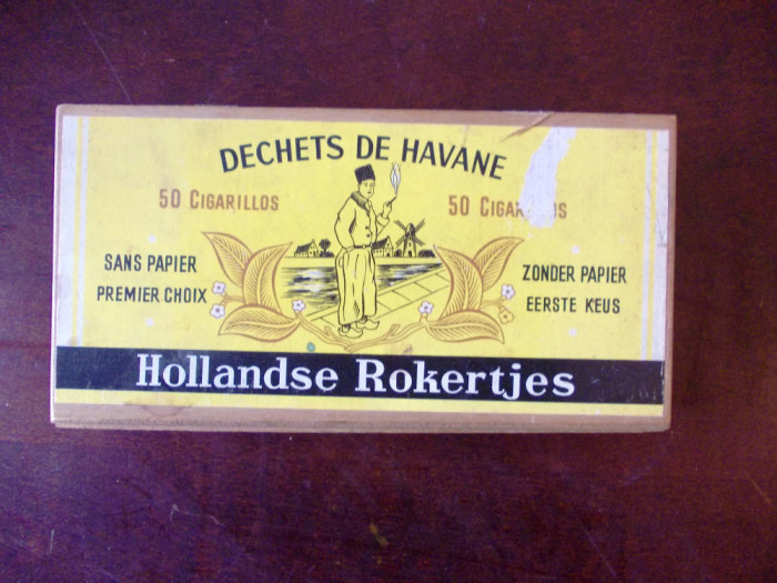 CUTIE DE TRABUCURI- HOLLANDSE ROKERTJES- DECHETS DE HAVENE, r2a