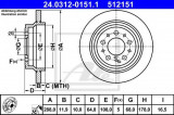 Disc frana VOLVO S80 I (TS, XY) (1998 - 2006) ATE 24.0312-0151.1