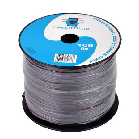 Cablu difuzor CCA 2x0.16mm negru 1m Cabletech KAB0350