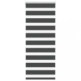 vidaXL Jaluzea tip zebra neagră lățime țesătură 60,9 cm poliester