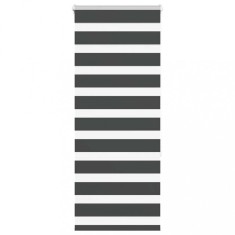 vidaXL Jaluzea tip zebra neagră lățime țesătură 55,9 cm poliester