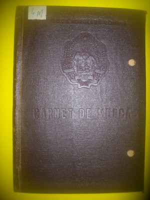 HOPCT CARNET DE MUNCA MONETARIA STATULUI RPR - ROMANIA foto