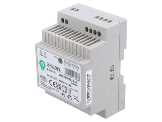 Alimentator pulsatoriu DIN 20W 5VDC 4A - POS