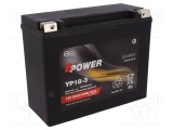 Acumul: plumb-acid 12V 20Ah AGM 205x90x162mm 360A 7,7kg