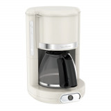 Cafetiera Moulinex Soleil FG385A30, 1000 W, 1.25 l, 15 cesti, Alb