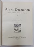 ART ET DECORATION , REVUE MENSUELLE D &#039;ART MODERNE , BOGAT ILUSTRATA , ANUL 1920 COMPLET